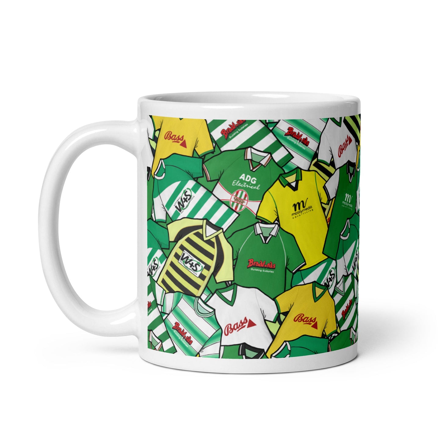 Yeovil Town Retro Shirts Collage Ceramic Football Mug