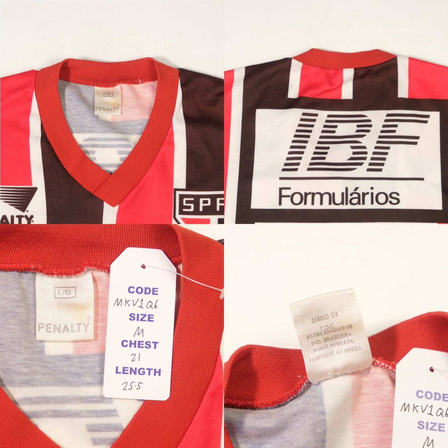 1992 Sao Paulo Away Shirt Penalty (M)