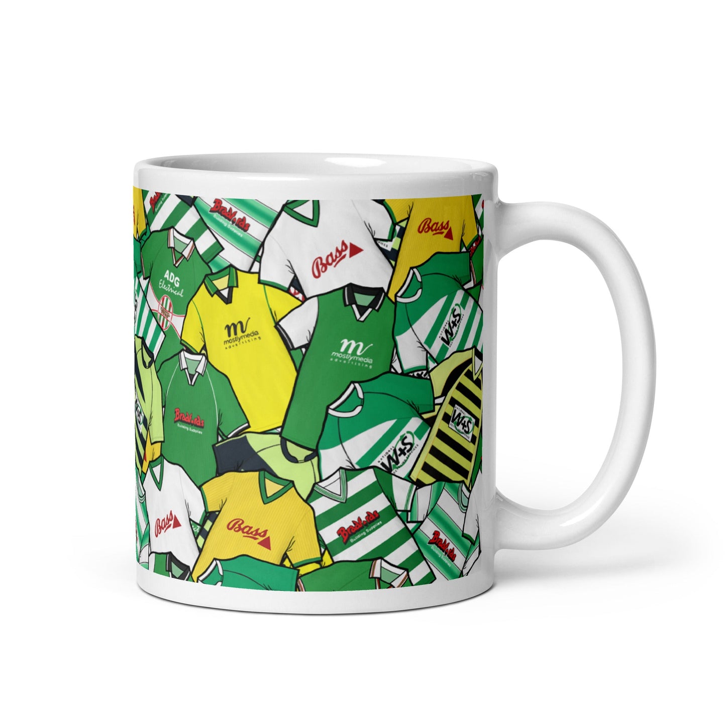 Yeovil Town Retro Shirts Collage Ceramic Football Mug