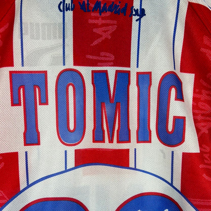 Atletico Madrid 1996/1997 Player Issue Home Shirt - Tomic 29