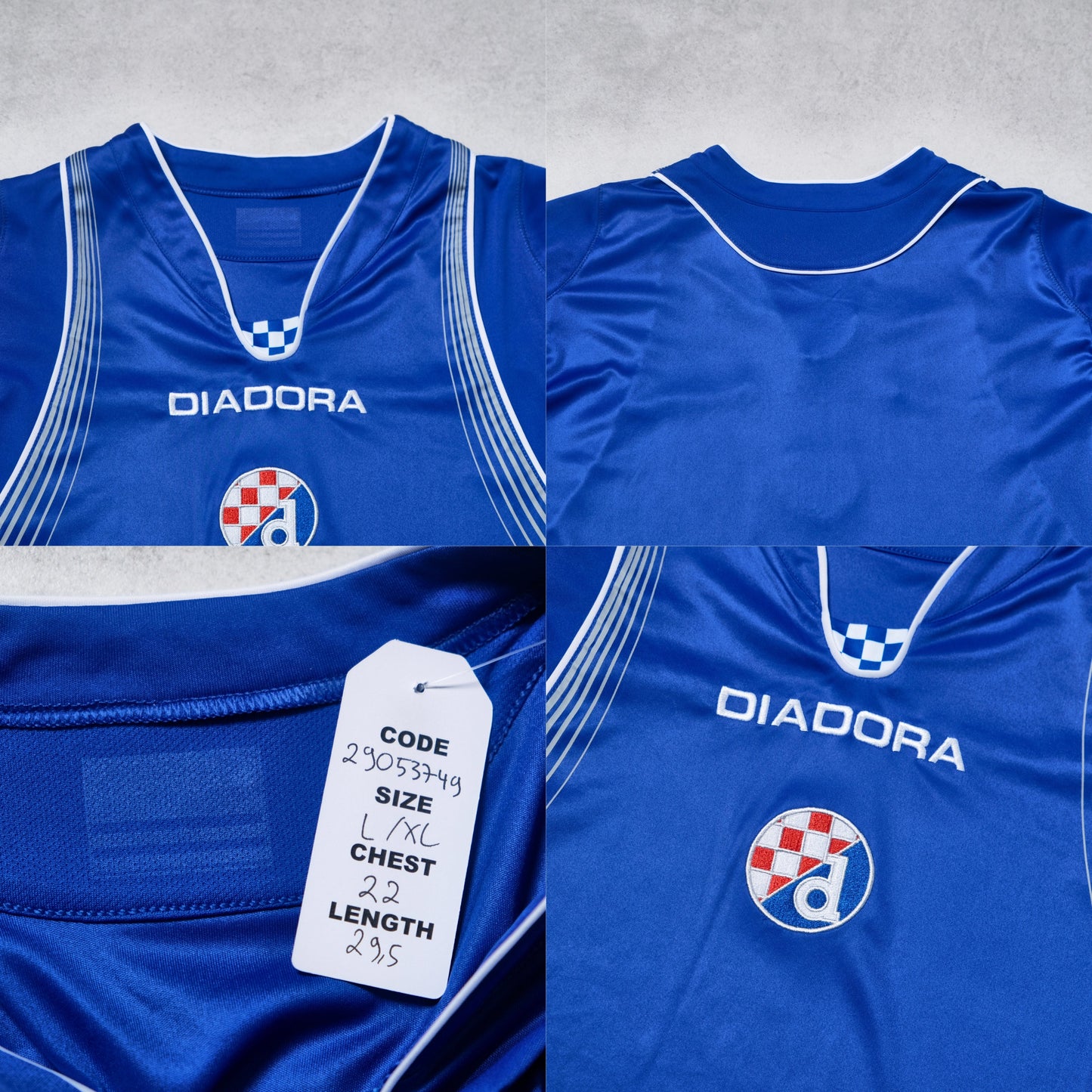 2007/08 Dinamo Zagreb Home Shirt Diadora (L/XL)