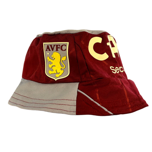 Aston Villa 22/23 Upcycled Home Shirt Bucket Hat