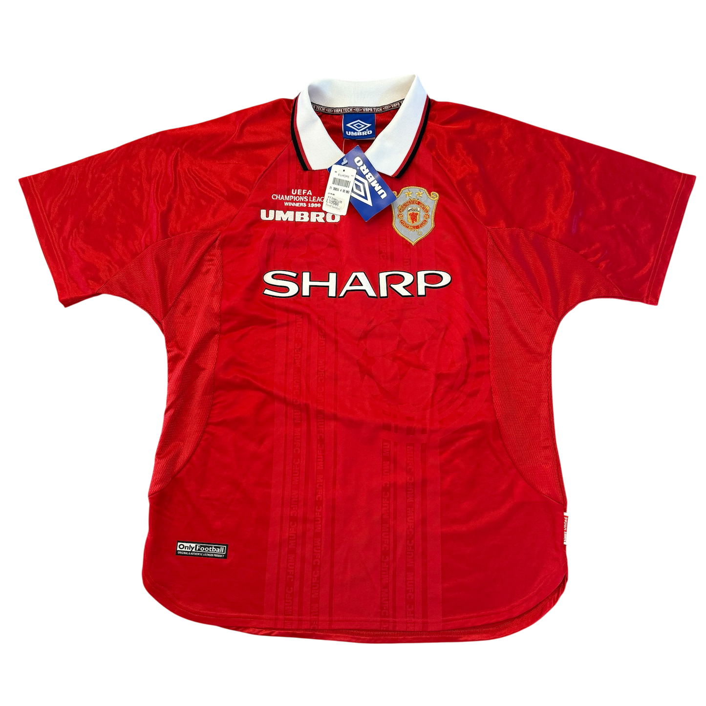 Manchester United 1999 European Home Shirt - BNWT - 2 Star