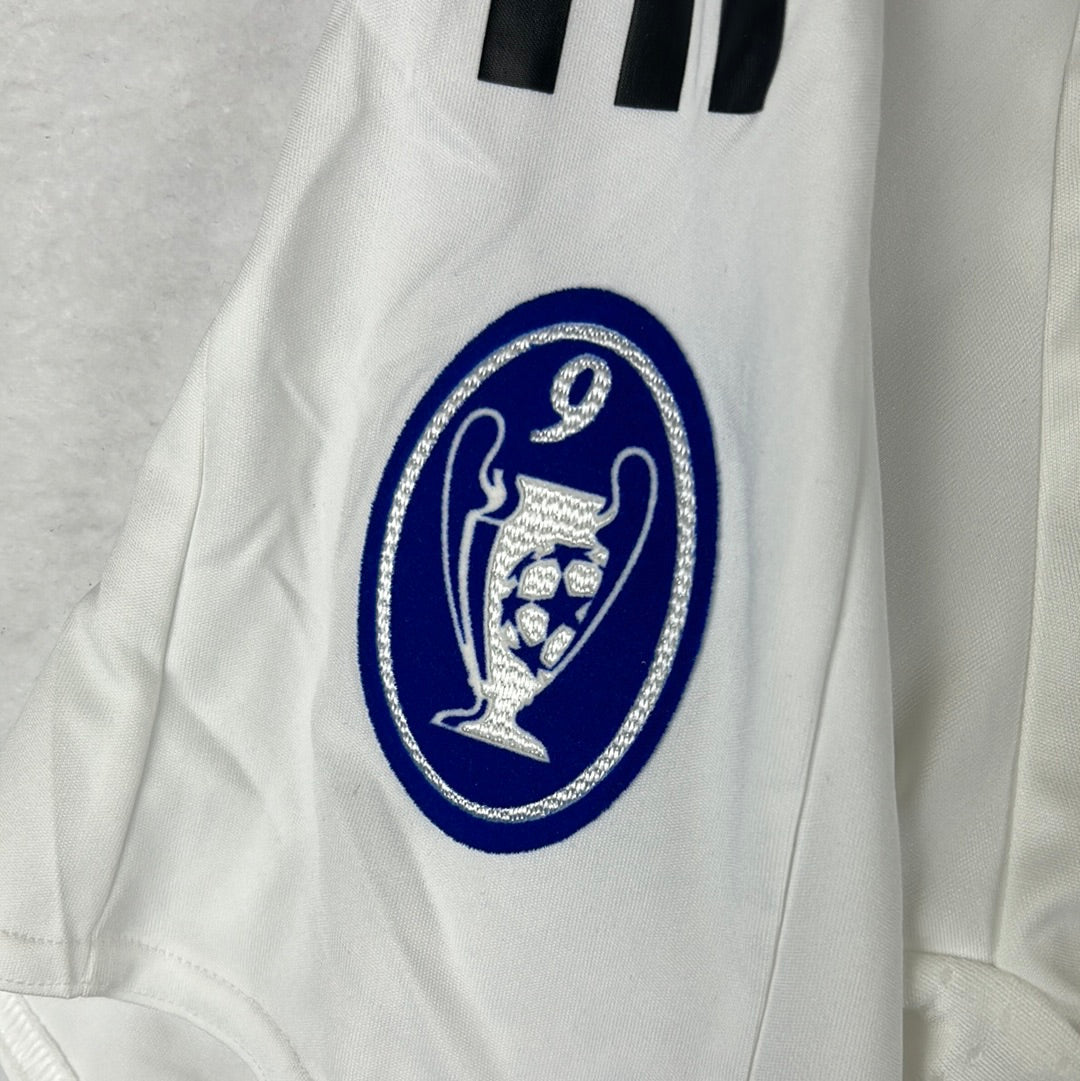 Real Madrid 2008/2009 Player Issue Home Shirt - V Nistelrooy 17 - Champions League