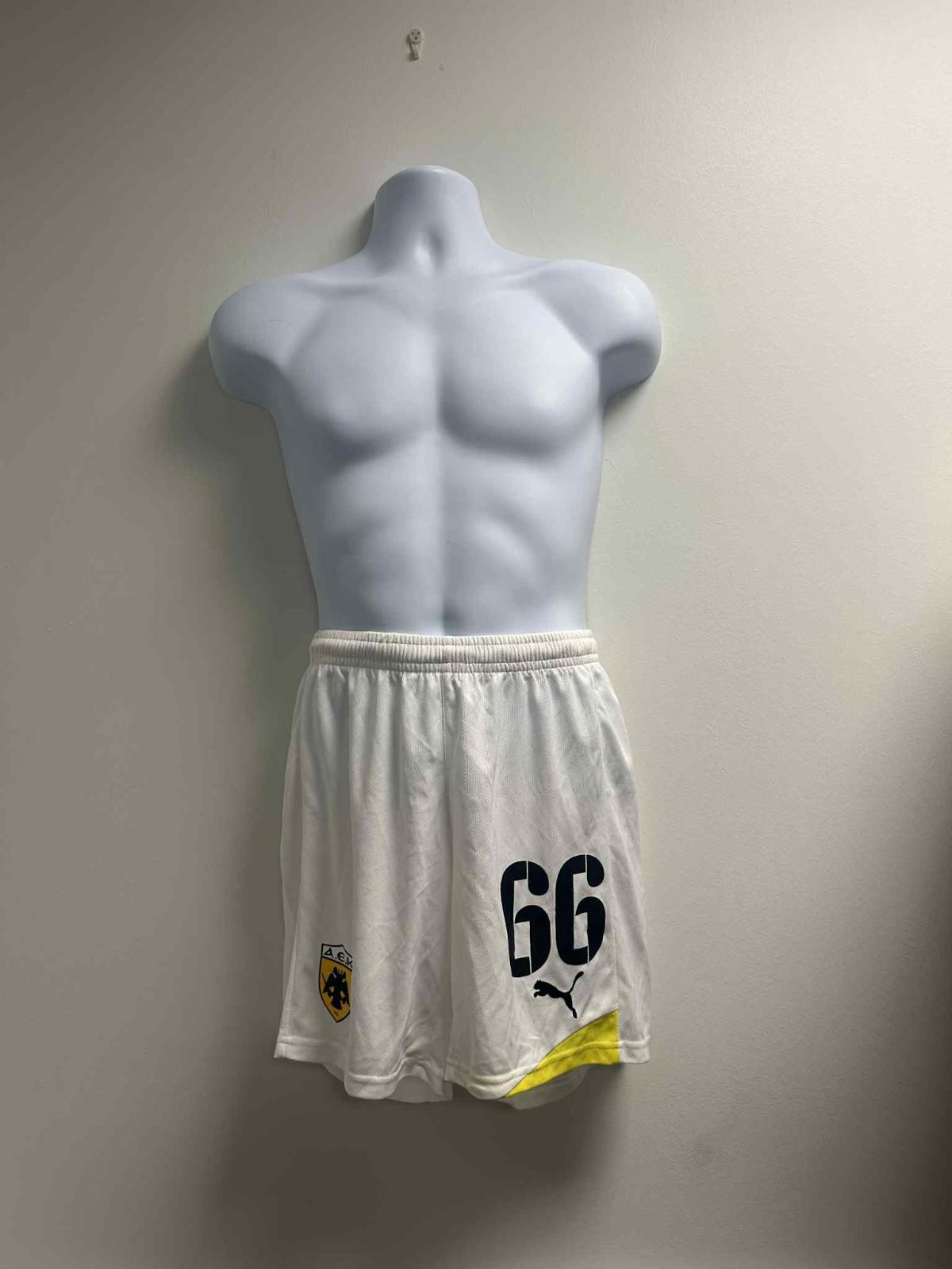 AEK Athens 2011-2012 Player Issue Football Shorts (Excellent) M