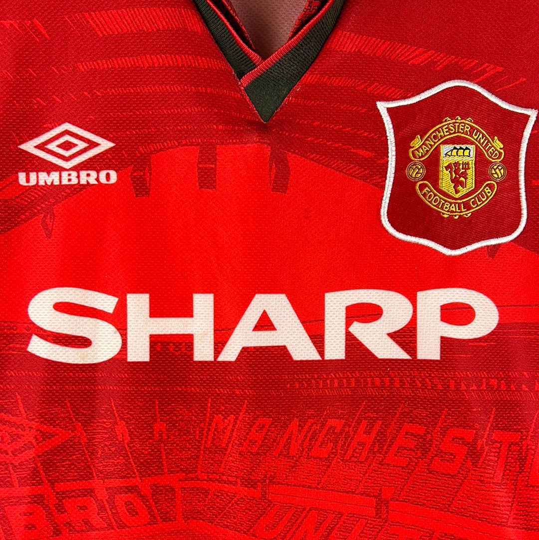 Manchester United 1994-1995-1996 Home Shirt - Large - Excellent Condition