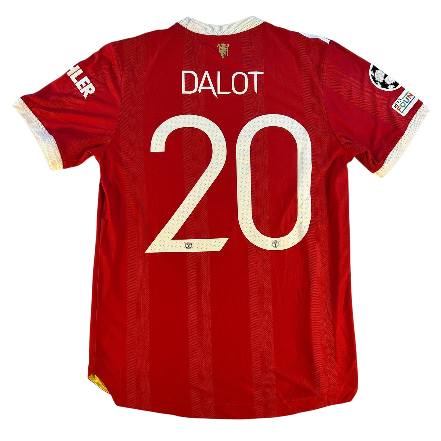 Manchester United 2021/2022 Player Issue Home Shirt - Dalot 20