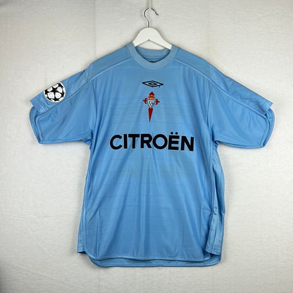 Celta Vigo 2003/2004 Player Issue Home Shirt - Luccin 22