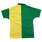 Green and yellow sports jersey on a white background