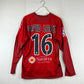 Osasuna 2006-2007 Player Issue L/S Home Shirt - Large - David Lopez 16