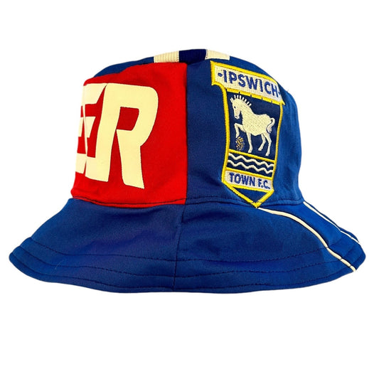 Ipswich Town 84/85 Upcycled Home Shirt Bucket Hat