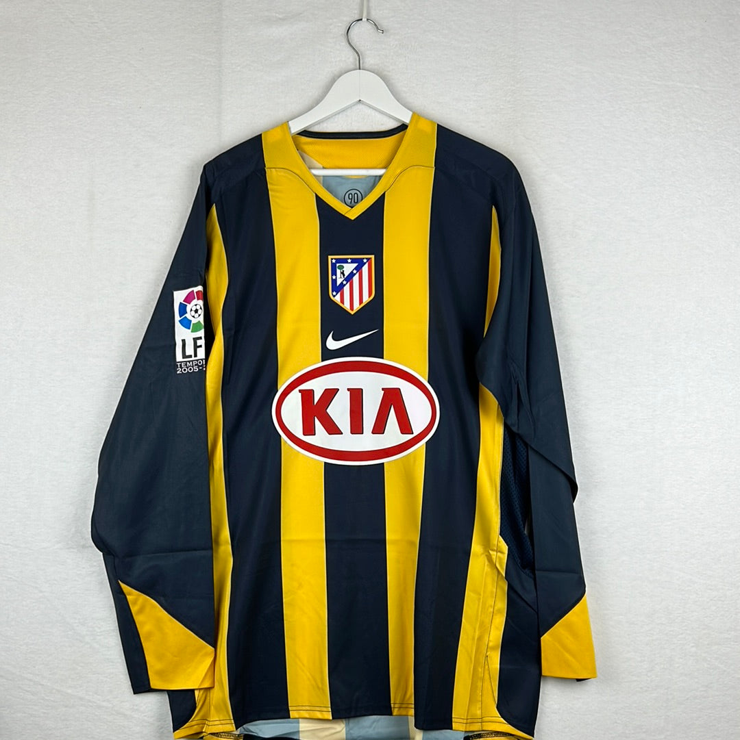 Atletico Madrid 2005/2006 Player Issue Away Shirt - Front KIA sponsored