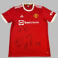 Manchester United 2021/2022 Home Shirt - Squad Signed - MUFC COA