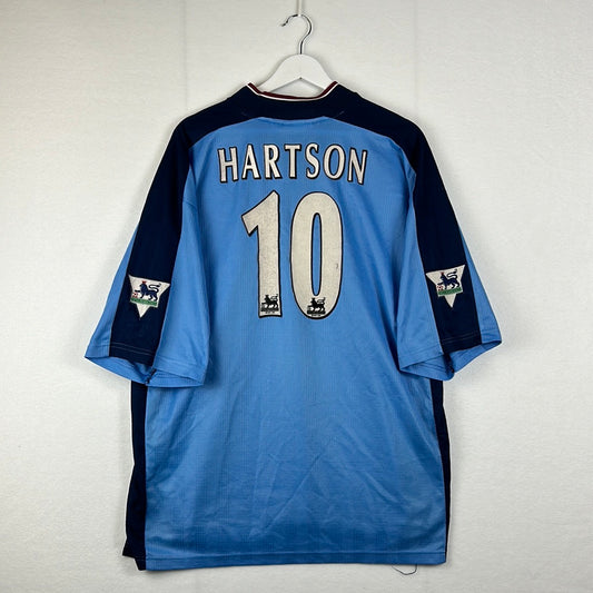West Ham United 1998-1999 Third Shirt Hartson 10 Print