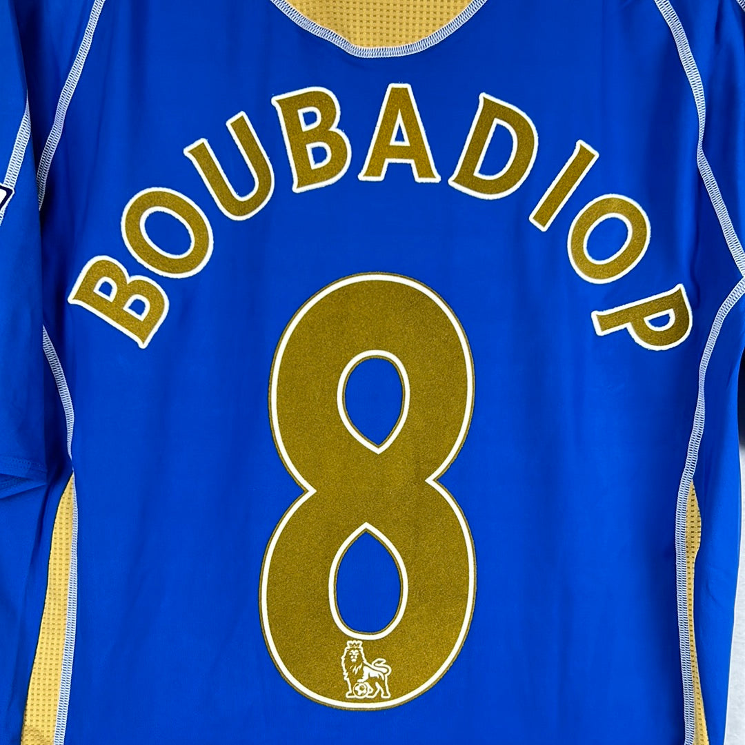 Portsmouth 2007/2008 Match Worn Home Shirt - Bouba Diop 8