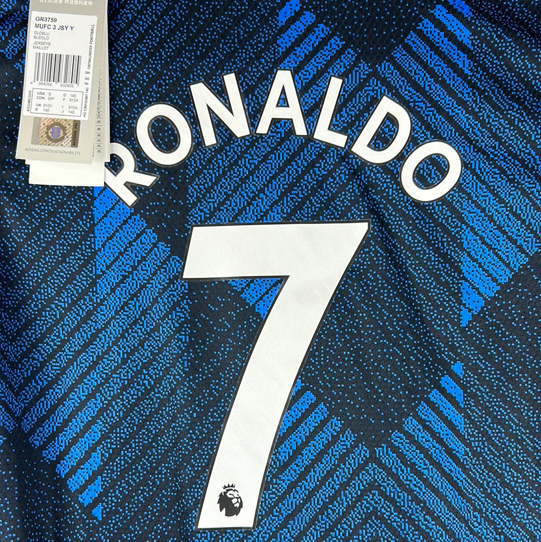 Manchester United 2021-2022 Youth Third Shirt - Age 9-10 - Ronaldo 7