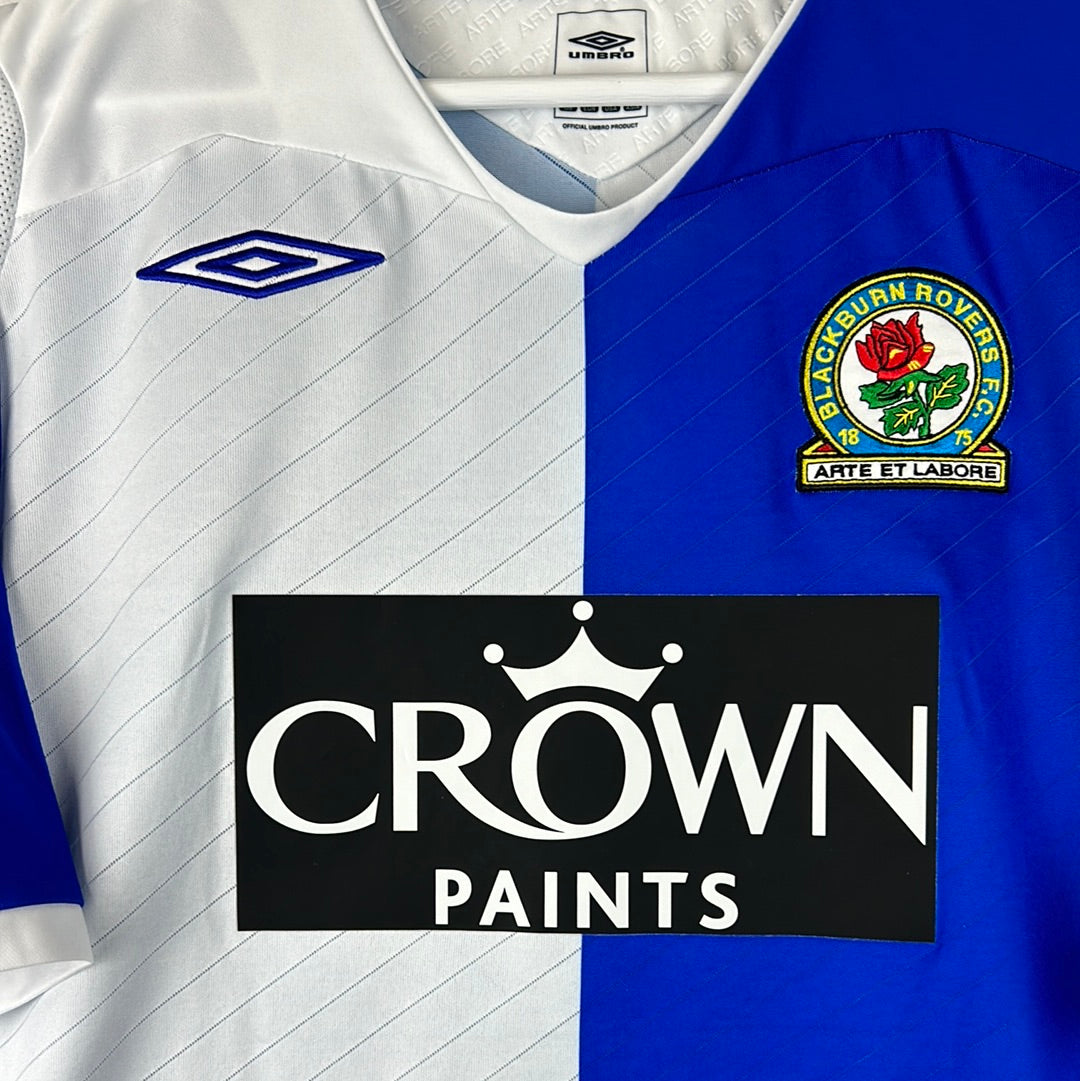 Blackburn Rovers 2008/2009 Player Issue Home Shirt - Santa Cruz 9