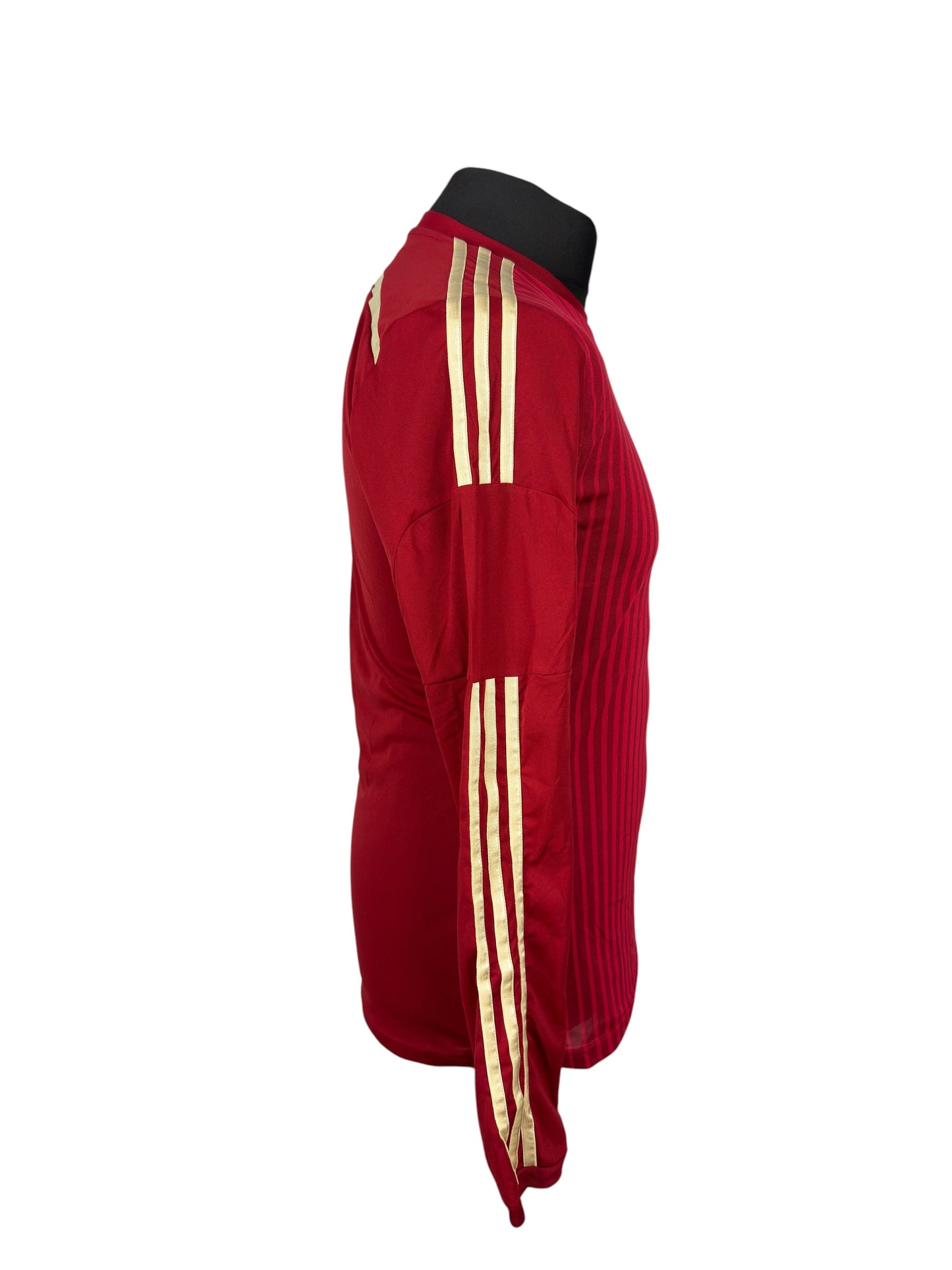 Spain 2013-15 Player Issue L/S Home Shirt - Size 6 (S Fit)