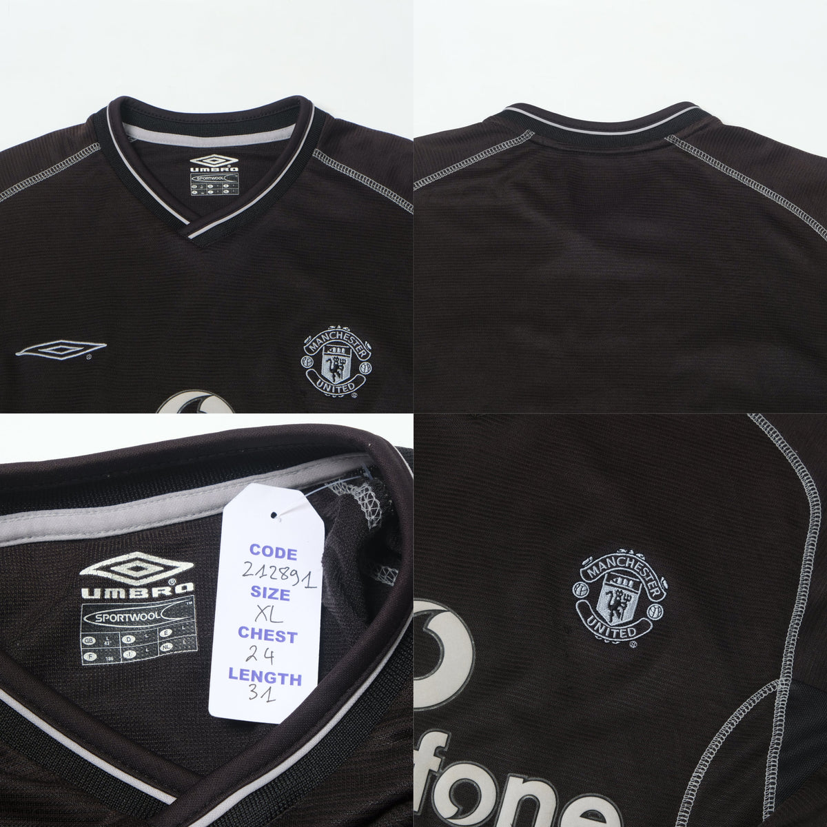 2000/02 Manchester United Goalkeeper Shirt Umbro (XL)