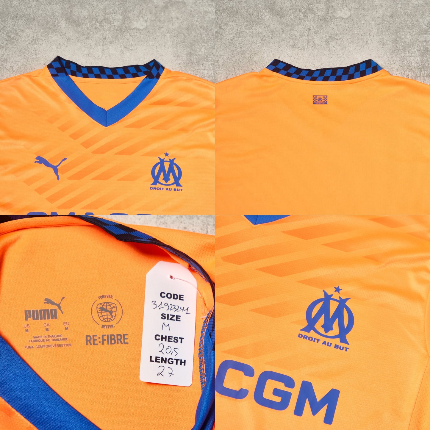 2024/25 Olympique Marseille Third Shirt Puma (M)