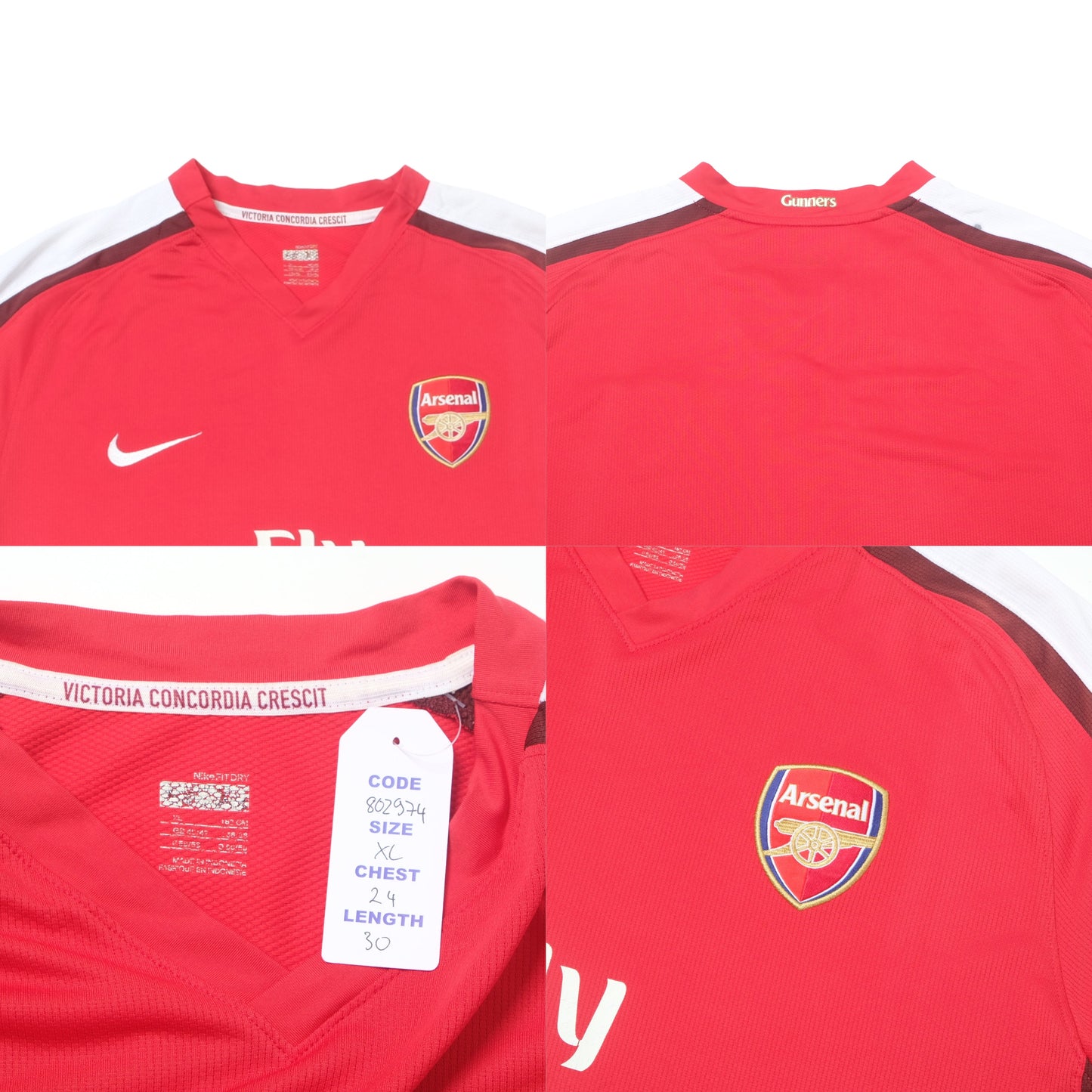 2008/10 Arsenal Home Shirt Nike (XL)
