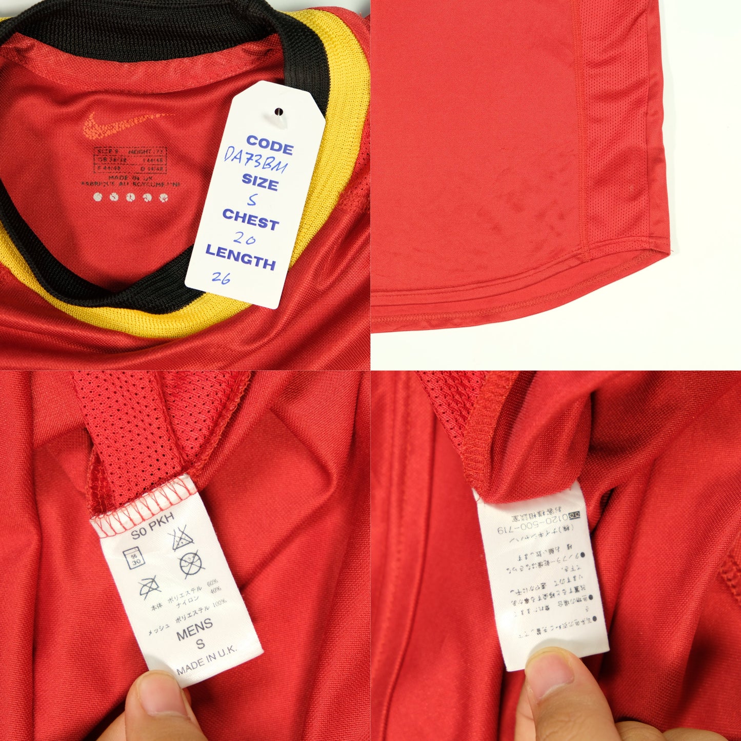2000/02 Belgium Home Shirt Nike (S)