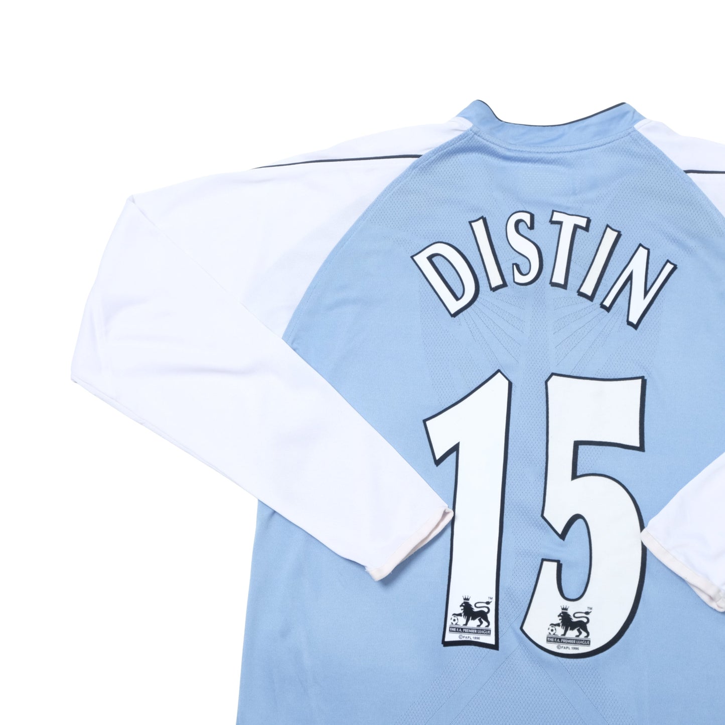 2006/07 Manchester City Home Shirt Reebok Distin (M)