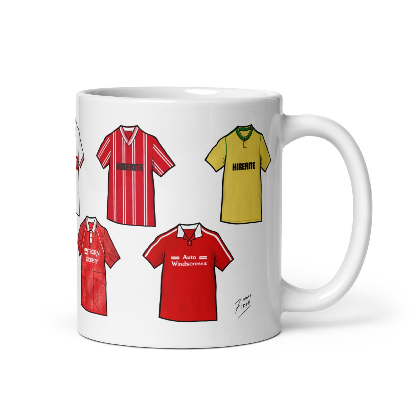 Bristol City Retro Shirts Ceramic Football Mug