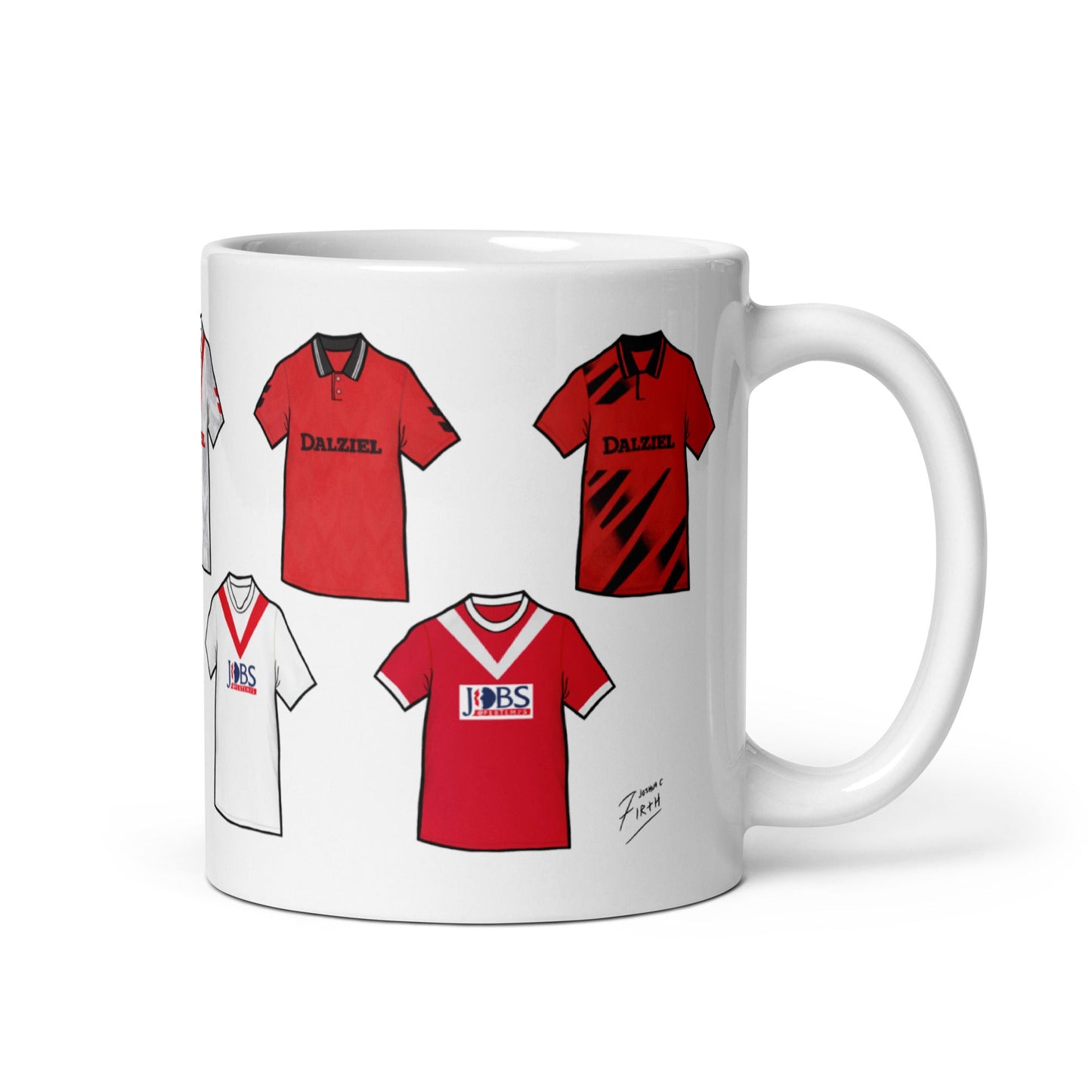 Airdrie Retro Shirts Ceramic Football Mug