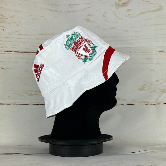 Liverpool 2007-2008 Upcycled Away Shirt Bucket Hat - Vintage