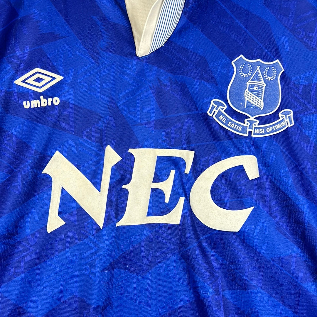 Everton 1991-1992-1993 Home Shirt - Large