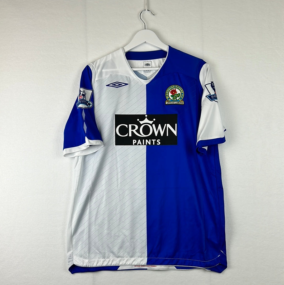 Blackburn Rovers 2008/2009 Player Issue Home Shirt - Santa Cruz 9