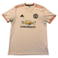 Pink Manchester United 2018/2019 Away Shirt with Adidas and Chevrolet logos on a white background (medium)