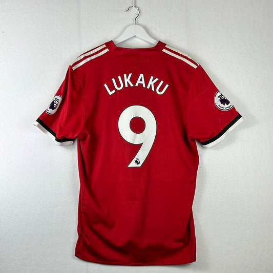 Manchester United 2017/2018 Match Issued Home Shirt Lukaku 9 print