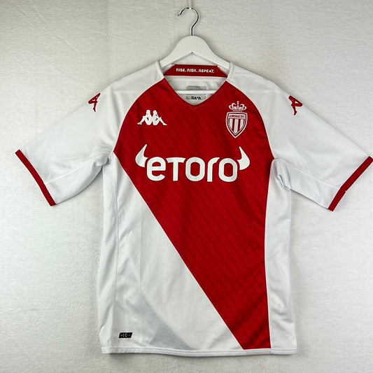 AS Monaco 2022-2023 Home Shirt - Medium - Excellent Condition