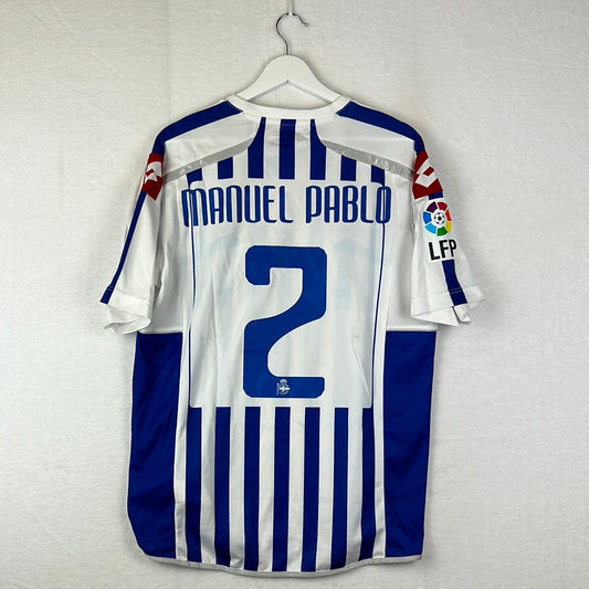 Deportivo La Coruna 2010/2011 Player Issue Home Shirt - Manuel Pablo 2