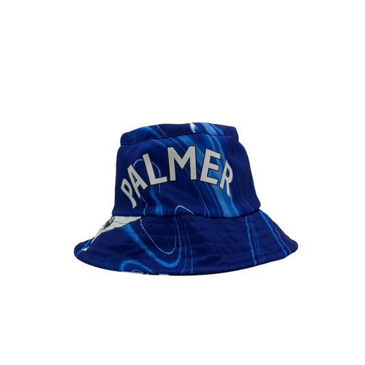 Chelsea 24/25 Upcycled Home & Away Shirt Palmer Bucket Hat - Reversible