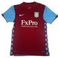 Aston Villa 2010/2011 Home Football Shirt  Medium
