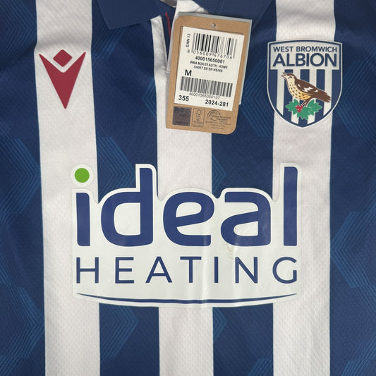 West Bromwich Albion 2024/2025 Home Football Shirt Medium BNWT