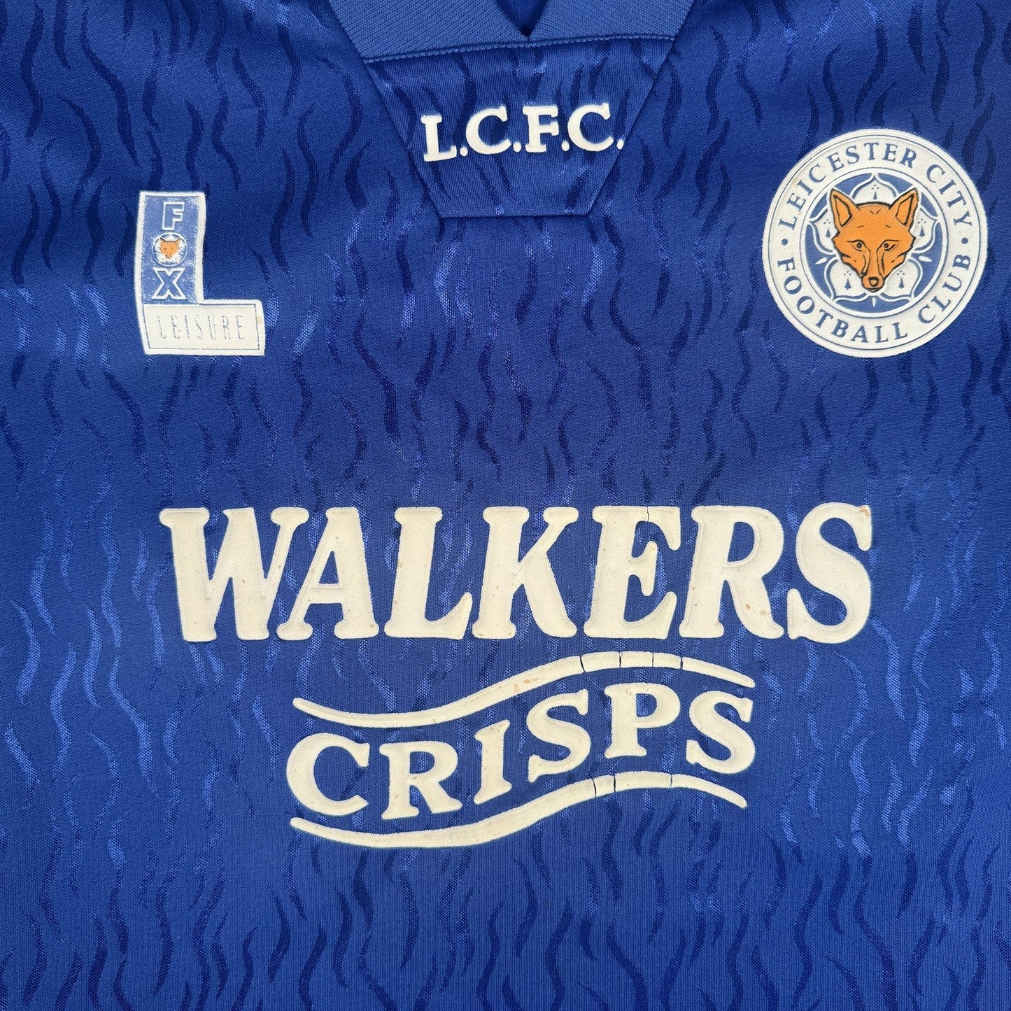 Leicester City 1992/1993/1994 Home Football Shirt  Large