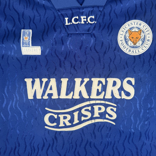 Leicester City 1992/1993/1994 Home Football Shirt  Large