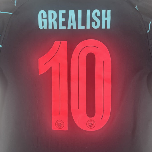 GREALISH 10 Manchester City 2023/2024 Third Football Shirt Medium