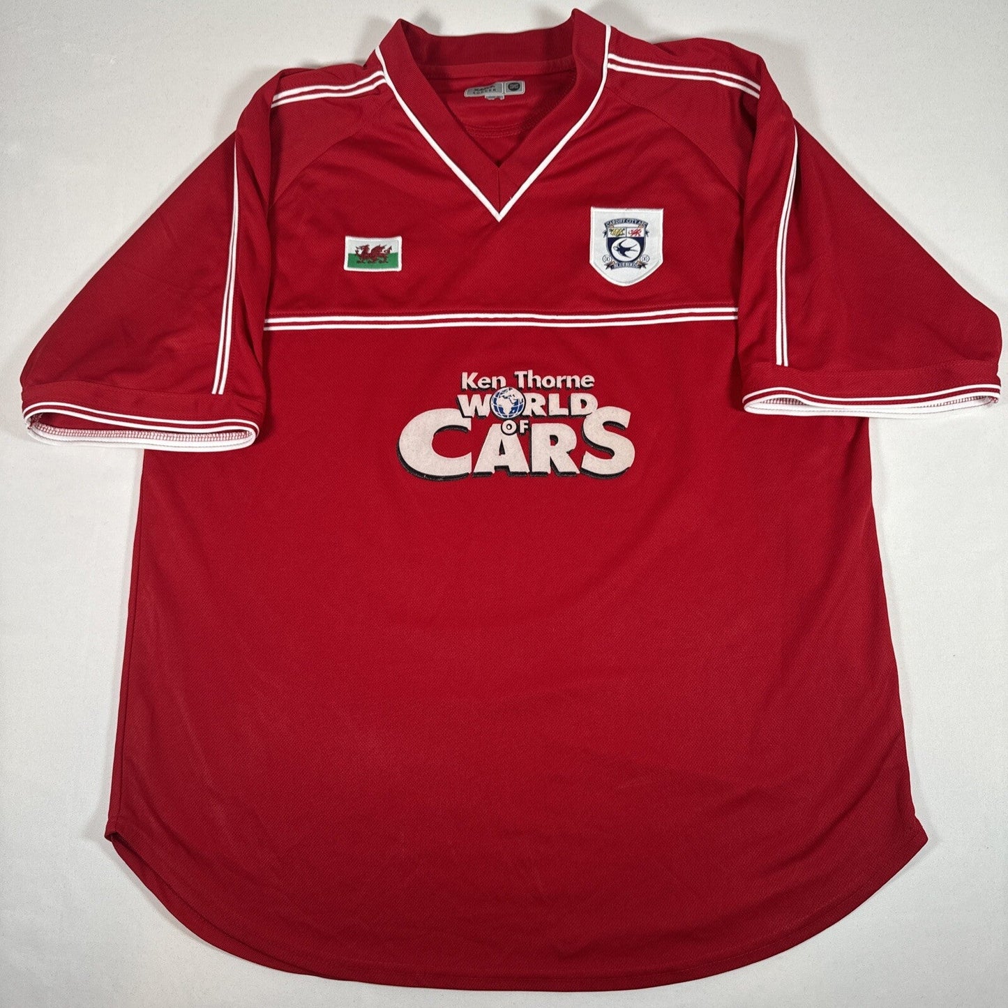 Cardiff City 2001/2002 Away Football Shirt   XL