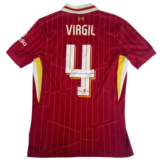 VIRGIL 4 Liverpool 2024/2025 Home Football Shirt  Small
