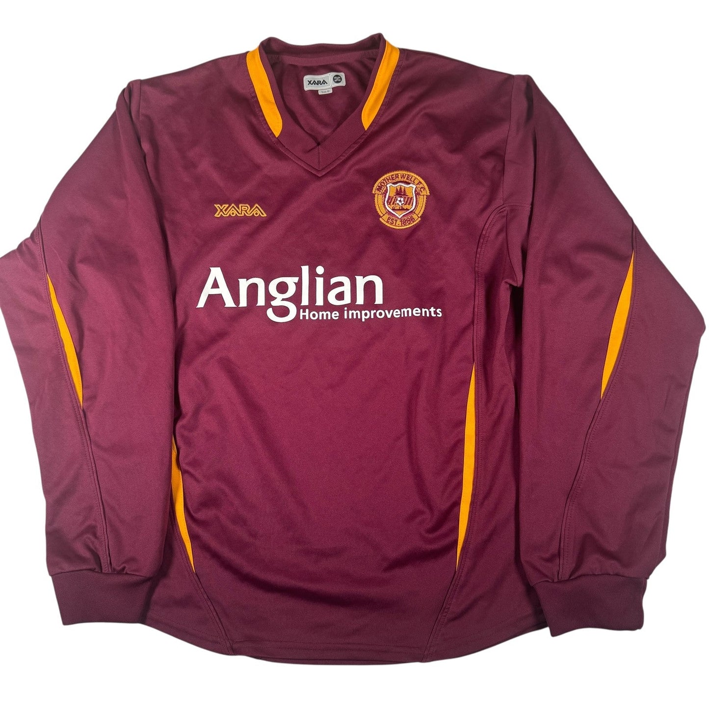 Motherwell 2006/2007 Away Long Sleeve Football Shirt  Medium