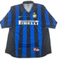 Inter Milan 1998/1999 Home Football Shirt  Large