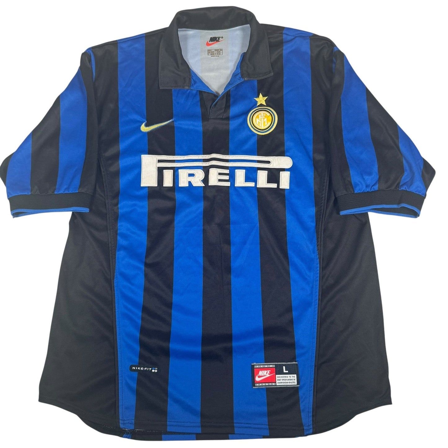 Inter Milan 1998/1999 Home Football Shirt  Large