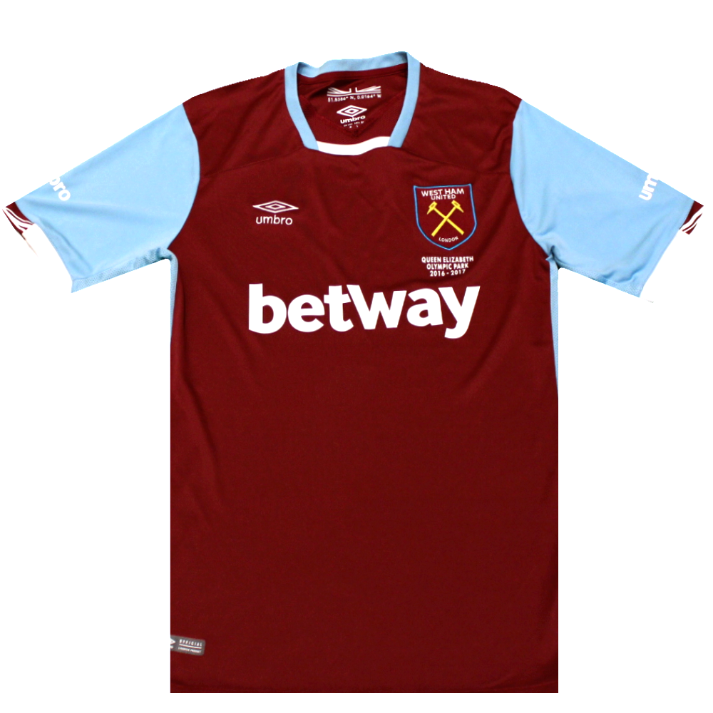 West Ham United 2016-2017 Home Shirt Queen Elizabeth Park Edition (Excellent) M