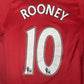 ROONEY 10 Manchester United 2007/2008/2009 Home Football Shirt Childs XL