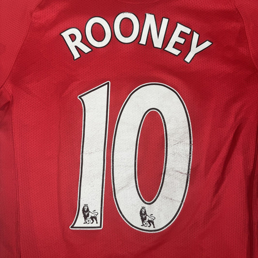 ROONEY 10 Manchester United 2007/2008/2009 Home Football Shirt Childs XL
